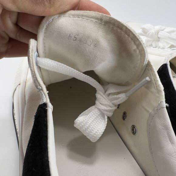 Alexander McQueen Deck Plimsoll Low Sneakers Mens EU 44 US 11 Canvas White Black main image 11